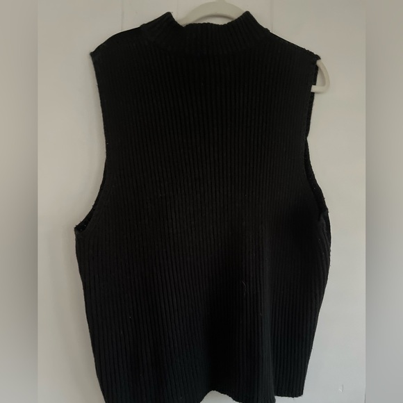 Designers Studio Originals Black Suede Leather Patchwork Vest Size 2X - Picture 5 of 15